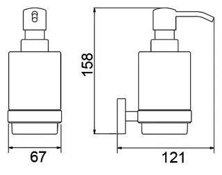 Дозатор Timo Saona 13039/13 никель матовый